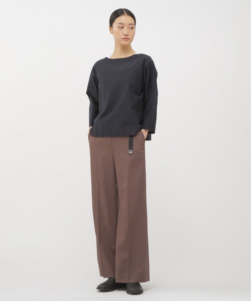 MARGARET HOWELL（マーガレットハウエル）の「SOFT COTTON SILK（シャツ/ブラウス・レディース・アイボリー/ネイビー・1/2）」の7枚目の写真