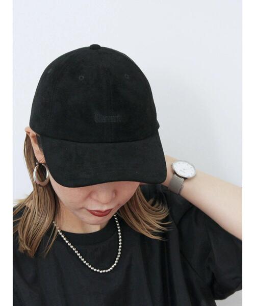 Samansa Mos2 blue（サマンサモスモスブルー）の「スエードロゴ刺繍キャップ（ハット・レディース・ブラック/ライトベージュ/ブラウン・F）」の12枚目の写真