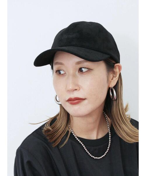 Samansa Mos2 blue（サマンサモスモスブルー）の「スエードロゴ刺繍キャップ（ハット・レディース・ブラック/ライトベージュ/ブラウン・F）」の13枚目の写真