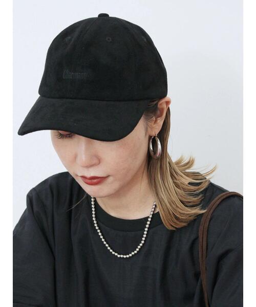 Samansa Mos2 blue（サマンサモスモスブルー）の「スエードロゴ刺繍キャップ（ハット・レディース・ブラック/ライトベージュ/ブラウン・F）」の15枚目の写真