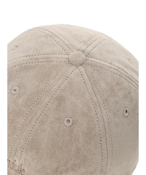 Samansa Mos2 blue（サマンサモスモスブルー）の「スエードロゴ刺繍キャップ（ハット・レディース・ブラック/ライトベージュ/ブラウン・F）」の7枚目の写真