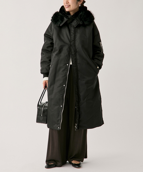 upper hights アッパーハイツ THE U-2 LONG HOODIE 403A37702BLK