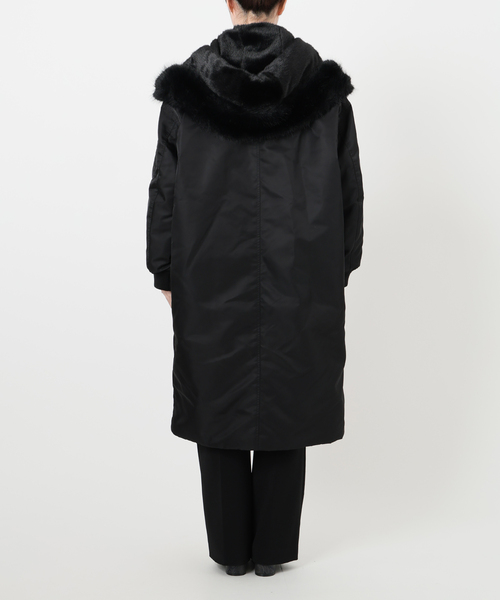 upper hights アッパーハイツ THE U-2 LONG HOODIE 403A37702BLK