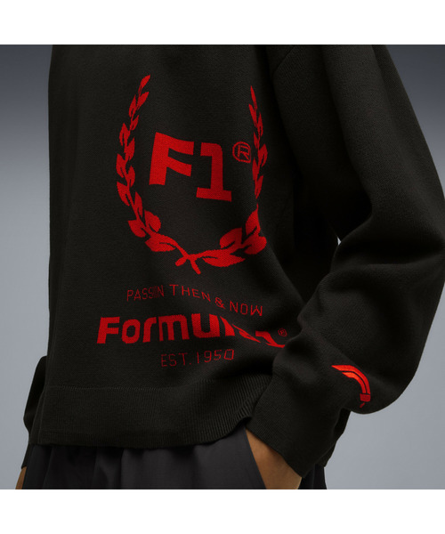 PUMA(プーマ)の「PUMA プーマ メンズ モータースポーツ F1 ニット クルーネック 75YRS(スウェット・メンズ・ブラック・SMALL/X-LARGE/LARGE/MEDIUM/X-SMALL)」の2枚目の写真