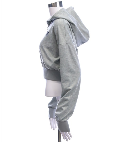 clear（クリア）の「ミニ裏毛パーカー(セット可)［大人 カジュアル 着回し力抜群］（パーカー・レディース・ブラック/チャコールグレー/グレー・F）」の19枚目の写真