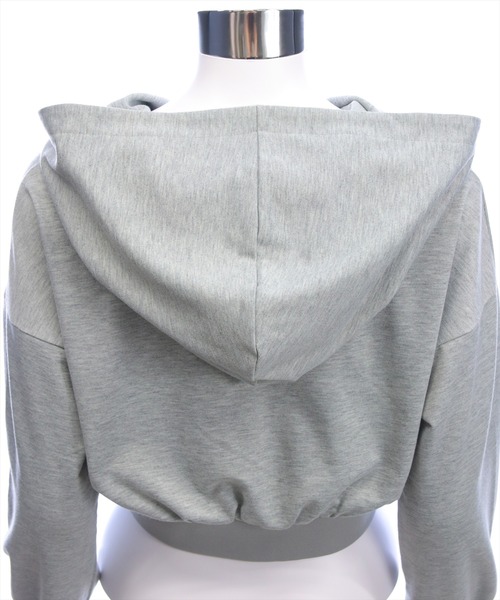 clear（クリア）の「ミニ裏毛パーカー(セット可)［大人 カジュアル 着回し力抜群］（パーカー・レディース・ブラック/チャコールグレー/グレー・F）」の11枚目の写真