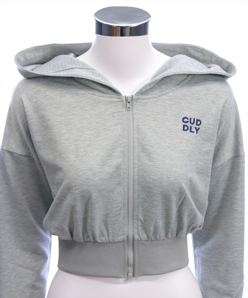 clear（クリア）の「ミニ裏毛パーカー(セット可)［大人 カジュアル 着回し力抜群］（パーカー・レディース・ブラック/チャコールグレー/グレー・F）」の12枚目の写真