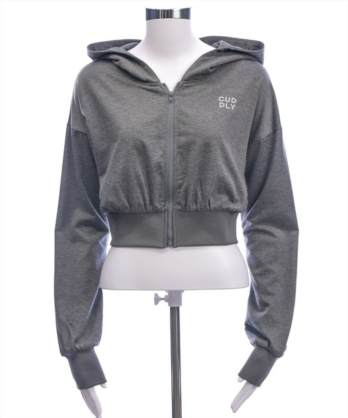 clear（クリア）の「ミニ裏毛パーカー(セット可)［大人 カジュアル 着回し力抜群］（パーカー・レディース・ブラック/チャコールグレー/グレー・F）」の7枚目の写真