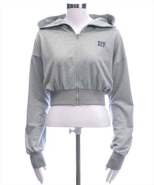 clear（クリア）の「ミニ裏毛パーカー(セット可)［大人 カジュアル 着回し力抜群］（パーカー・レディース・ブラック/チャコールグレー/グレー・F）」の6枚目の写真