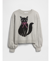 GAP | リラックスフィット インターシャセーター (キッズ)(ニット/セーター)