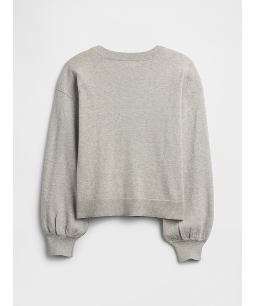 GAP（ギャップ）の「リラックスフィット インターシャセーター (キッズ)（ニット/セーター・キッズ・レオパード/ライトグレー・140cm/110cm/130cm/150cm/160cm/120cm）」の3枚目の写真