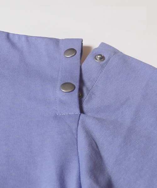 coca（coca）（コカ）の「キッズ　肩ボタンあき長袖Tシャツ（Tシャツ/カットソー・キッズ・パープル/ブラック・120/150/130/140）」の11枚目の写真