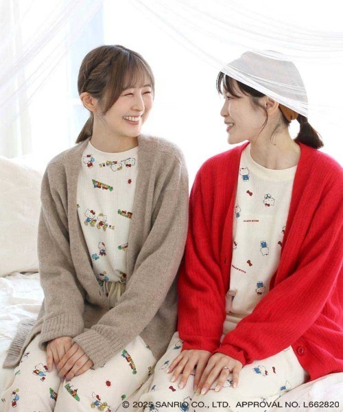 sanrio（サンリオ）の「ハローキティワッフルルームウェア上下セット（ルームウェア/パジャマ・レディース・オフホワイト/クリーム・FREE）」の10枚目の写真
