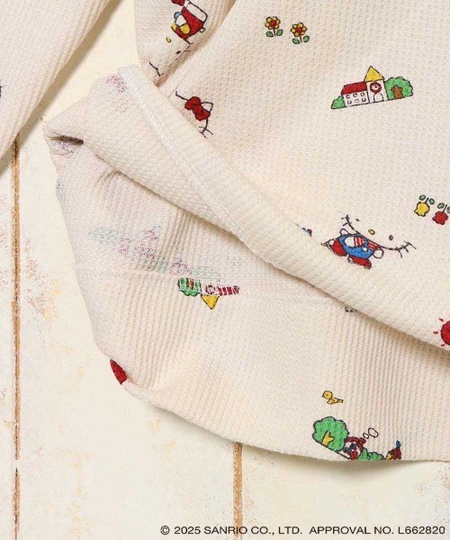 sanrio（サンリオ）の「ハローキティワッフルルームウェア上下セット（ルームウェア/パジャマ・レディース・オフホワイト/クリーム・FREE）」の15枚目の写真