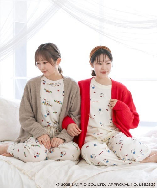 sanrio（サンリオ）の「ハローキティワッフルルームウェア上下セット（ルームウェア/パジャマ・レディース・オフホワイト/クリーム・FREE）」の22枚目の写真