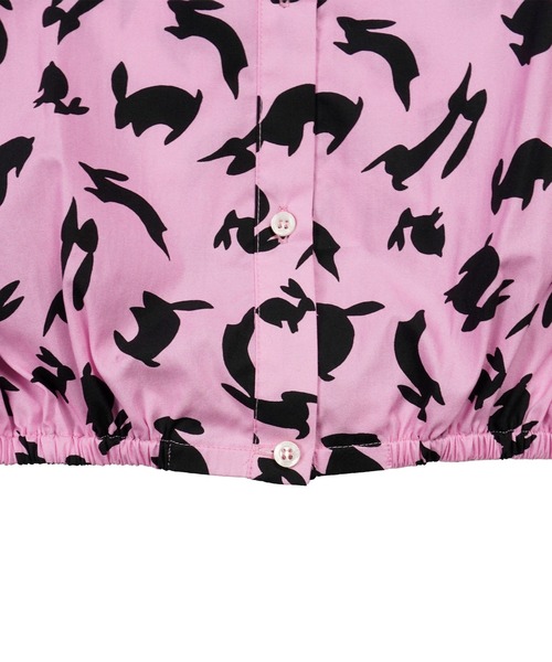 MSGM（エムエスジーエム）の「「FOLLOW THE RABBIT」 クロップドコットンシャツ（シャツ/ブラウス・レディース・ピンク・38）」の5枚目の写真
