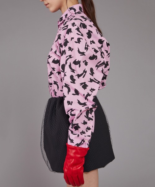 MSGM（エムエスジーエム）の「「FOLLOW THE RABBIT」 クロップドコットンシャツ（シャツ/ブラウス・レディース・ピンク・38）」の6枚目の写真