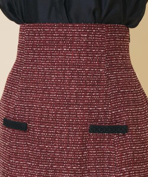 WILLSELECTION（ウィルセレクション）の「ブレードデザインツイードミニスカート（スカート・レディース・ラベンダー/ボルドー/チャコールグレー・FREE）」の8枚目の写真