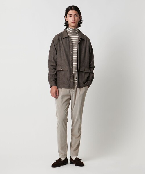 Gran Sasso（グランサッソ）の「＜Gran Sasso＞12ゲージ ボーダー タートルネックニット（ニット/セーター・メンズ・グレー系・50/48）」の8枚目の写真