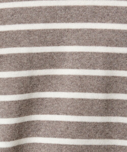 Gran Sasso（グランサッソ）の「＜Gran Sasso＞12ゲージ ボーダー タートルネックニット（ニット/セーター・メンズ・グレー系・50/48）」の2枚目の写真