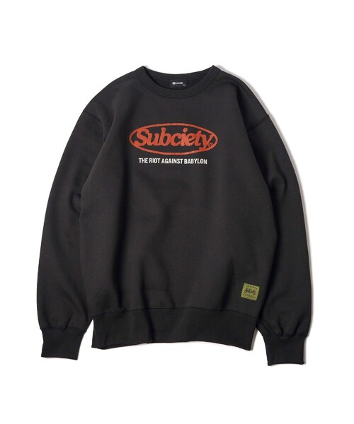 Subciety(サブサエティ)の「Oval logo sweatshirt(スウェット・メンズ・グレー/ブラック/ネイビー・SMALL/MEDIUM/LARGE/X-LARGE/XX-LARGE/X-SMALL)」の9枚目の写真