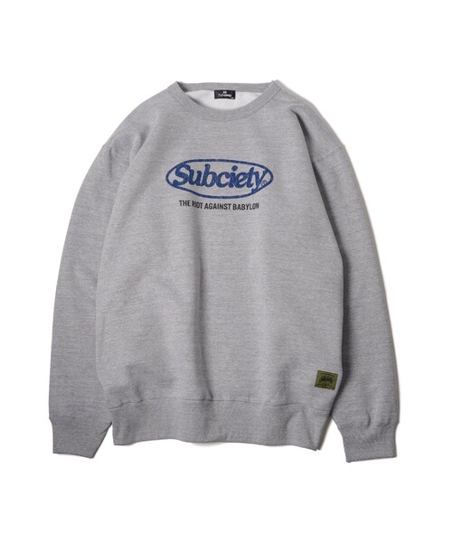Subciety(サブサエティ)の「Oval logo sweatshirt(スウェット・メンズ・グレー/ブラック/ネイビー・SMALL/MEDIUM/LARGE/X-LARGE/XX-LARGE/X-SMALL)」の11枚目の写真