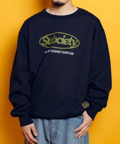 Subciety(サブサエティ)の「Oval logo sweatshirt(スウェット・メンズ・グレー/ブラック/ネイビー・SMALL/MEDIUM/LARGE/X-LARGE/XX-LARGE/X-SMALL)」の15枚目の写真
