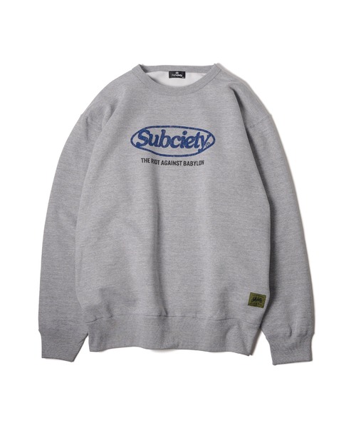 Subciety(サブサエティ)の「Oval logo sweatshirt(スウェット・メンズ・グレー/ブラック/ネイビー・SMALL/MEDIUM/LARGE/X-LARGE/XX-LARGE/X-SMALL)」の5枚目の写真