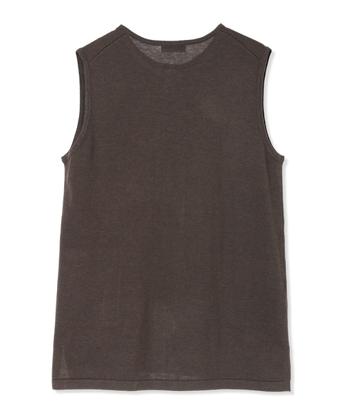 DECOY SINCE 1981（デコイシンスイチキュウハチイチ）の「ニットロングジレ【大きいサイズあり】（カーディガン/ボレロ・レディース・チャコールグレー/ブラウン・M/L/LL/3L/4L）」の4枚目の写真