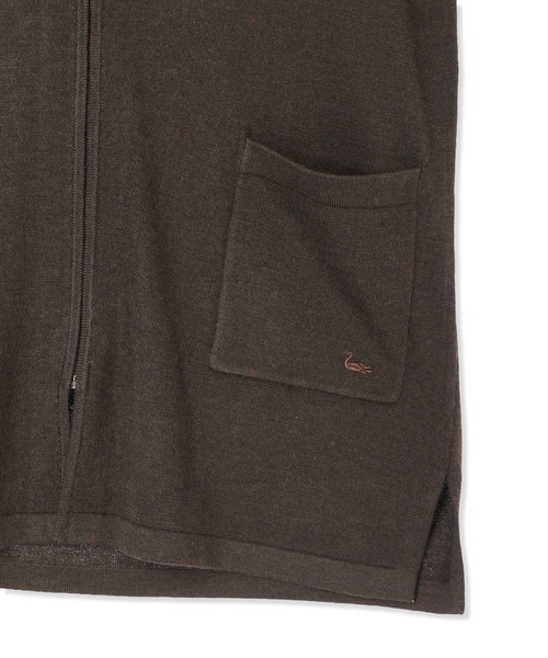 DECOY SINCE 1981（デコイシンスイチキュウハチイチ）の「ニットロングジレ【大きいサイズあり】（カーディガン/ボレロ・レディース・チャコールグレー/ブラウン・M/L/LL/3L/4L）」の6枚目の写真