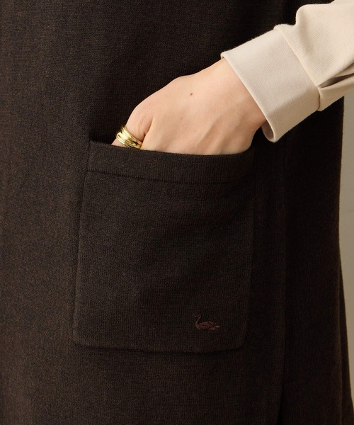 DECOY SINCE 1981（デコイシンスイチキュウハチイチ）の「ニットロングジレ【大きいサイズあり】（カーディガン/ボレロ・レディース・チャコールグレー/ブラウン・M/L/LL/3L/4L）」の17枚目の写真