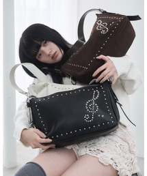 Smyeon(�X�~����)��Assortment studded shoulder bag/�A�\�[�g�X�^�b�Y�V�����_�[�o�b�O(�V�����_�[�o�b�O)