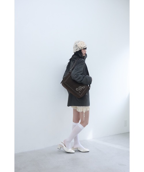 Assortment studded shoulder bag/アソートスタッズショルダーバッグ