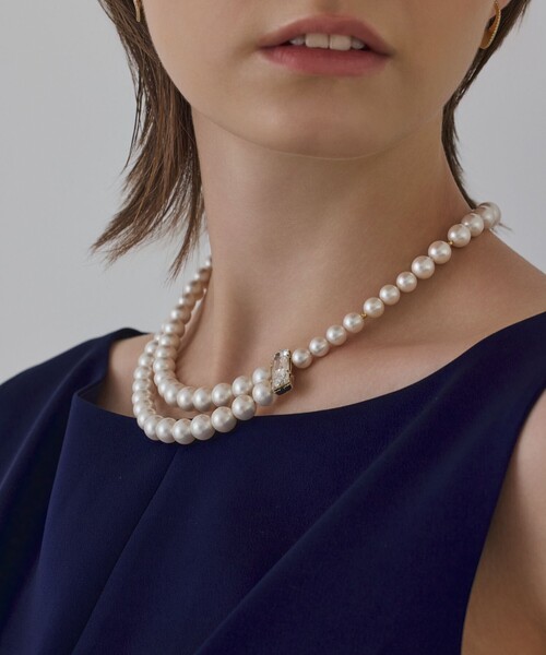 GRACE CONTINENTAL(グレースコンチネンタル)の「パールレイヤードネックレス(ネックレス・レディース・ホワイト・FREE)」の6枚目の写真
