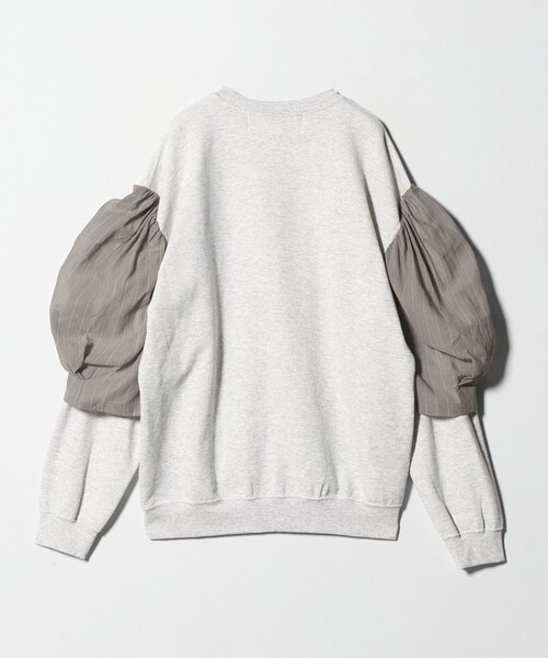 dahl'ia（ダリア）の「＜dahl'ia＞リメイク パワーショルダー スウェットプルオーバー（スウェット・レディース・ブラック/グレー系・FREE）」の10枚目の写真