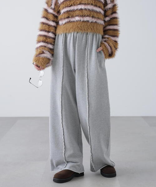 FREE'S MART（フリーズマート）の「◆ワイドストレートスウェットパンツ（スウェットパンツ・レディース・ホワイト系その他/グレー系その他・SMALL/MEDIUM）」の5枚目の写真