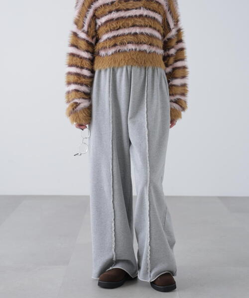 FREE'S MART（フリーズマート）の「◆ワイドストレートスウェットパンツ（スウェットパンツ・レディース・ホワイト系その他/グレー系その他・SMALL/MEDIUM）」の6枚目の写真