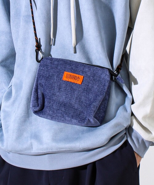 UNIVERSAL OVERALL（ユニバーサルオーバーオール）の「【UNIVERSAL OVERALL】Uneven dyeing blanket サコッチ（ショルダーバッグ・メンズ・ブラック/ネイビー/ブラウン/オフホワイト/オレンジ・FREE）」の7枚目の写真