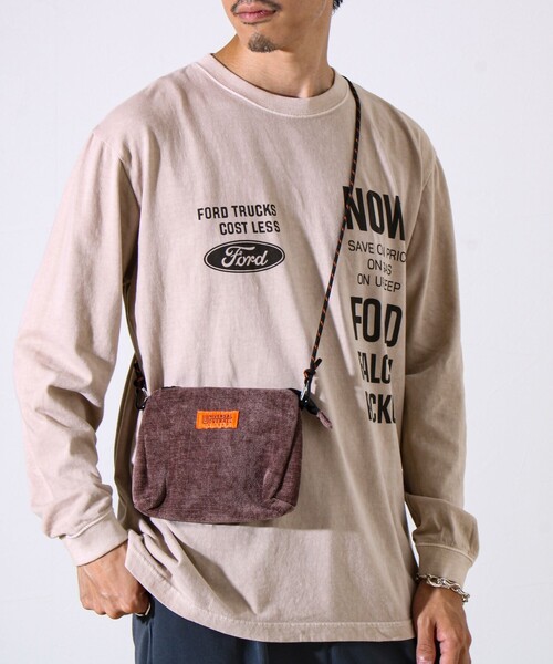 UNIVERSAL OVERALL（ユニバーサルオーバーオール）の「【UNIVERSAL OVERALL】Uneven dyeing blanket サコッチ（ショルダーバッグ・メンズ・ブラック/ネイビー/ブラウン/オフホワイト/オレンジ・FREE）」の8枚目の写真