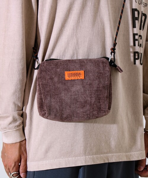 UNIVERSAL OVERALL（ユニバーサルオーバーオール）の「【UNIVERSAL OVERALL】Uneven dyeing blanket サコッチ（ショルダーバッグ・メンズ・ブラック/ネイビー/ブラウン/オフホワイト/オレンジ・FREE）」の9枚目の写真