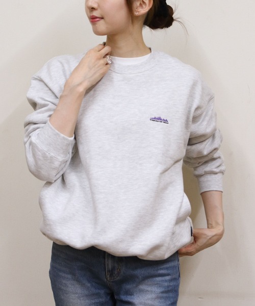THOUSAND MILE(サウザンドマイル)の「THOUSAND MILE/サウザンドマイル ドローコードクルーネックプルオーバー DRAWCORD CREWNECK PULLOVER(Tシャツ/カットソー・レディース・ブラック/チャコールグレー/ライトグレー・S/M/L)」の3枚目の写真