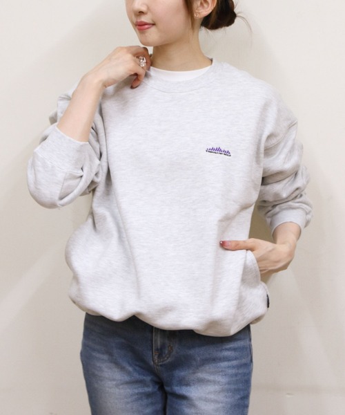 THOUSAND MILE(サウザンドマイル)の「THOUSAND MILE/サウザンドマイル ドローコードクルーネックプルオーバー DRAWCORD CREWNECK PULLOVER(Tシャツ/カットソー・レディース・ブラック/チャコールグレー/ライトグレー・S/M/L)」の6枚目の写真