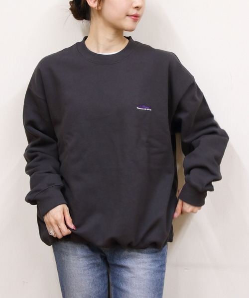 THOUSAND MILE(サウザンドマイル)の「THOUSAND MILE/サウザンドマイル ドローコードクルーネックプルオーバー DRAWCORD CREWNECK PULLOVER(Tシャツ/カットソー・レディース・ブラック/チャコールグレー/ライトグレー・S/M/L)」の10枚目の写真