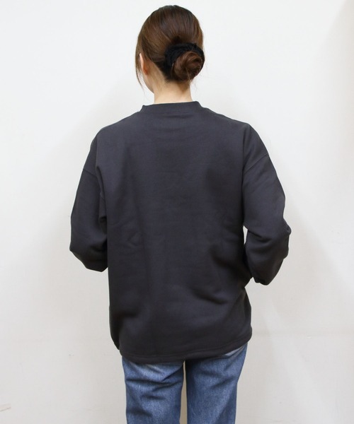THOUSAND MILE(サウザンドマイル)の「THOUSAND MILE/サウザンドマイル ドローコードクルーネックプルオーバー DRAWCORD CREWNECK PULLOVER(Tシャツ/カットソー・レディース・ブラック/チャコールグレー/ライトグレー・S/M/L)」の8枚目の写真