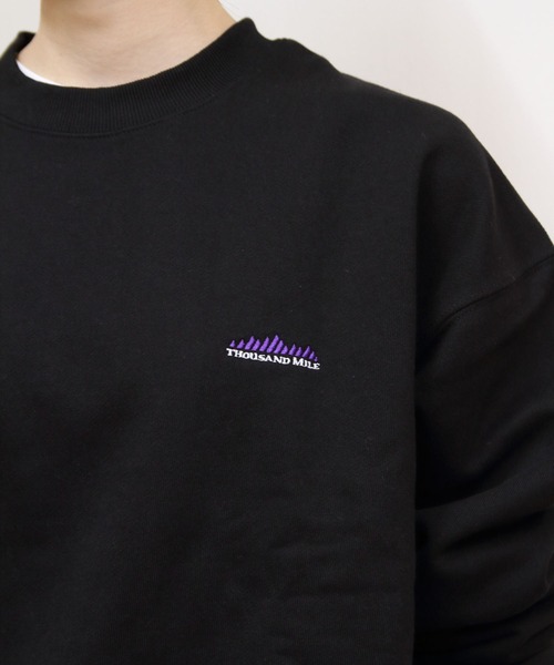 THOUSAND MILE(サウザンドマイル)の「THOUSAND MILE/サウザンドマイル ドローコードクルーネックプルオーバー DRAWCORD CREWNECK PULLOVER(Tシャツ/カットソー・レディース・ブラック/チャコールグレー/ライトグレー・S/M/L)」の15枚目の写真