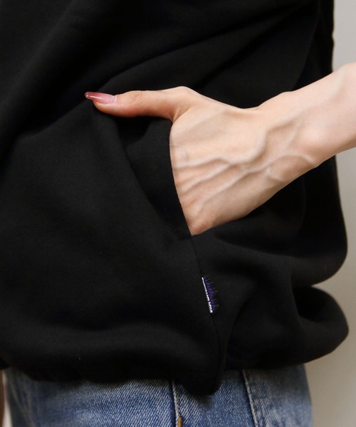 THOUSAND MILE(サウザンドマイル)の「THOUSAND MILE/サウザンドマイル ドローコードクルーネックプルオーバー DRAWCORD CREWNECK PULLOVER(Tシャツ/カットソー・レディース・ブラック/チャコールグレー/ライトグレー・S/M/L)」の16枚目の写真
