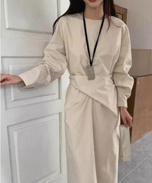 YUGA_YGMC 　Cross drape dress