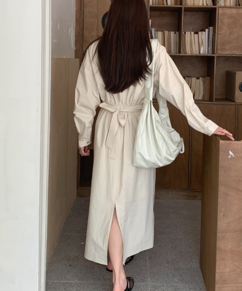 FREE STYLISTS(フリー スタイリスト)の「YUGA_YGMC Cross drape dress(ワンピース・レディース・ブラウン/オフホワイト・FREE)」の20枚目の写真