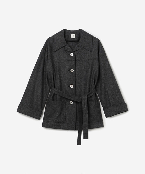 ANATOMICA（アナトミカ）の「ANATOMICA | ウールフランネル ジャケット WOMEN（その他アウター・レディース・チャコール・ONE）」の2枚目の写真