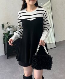 prose verse | ペプラムビスチェドッキングニット(ニット/セーター)